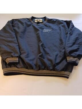 North End Hawkeye Food Distribution Men's Blue Sweater Jacket Employee Size XL